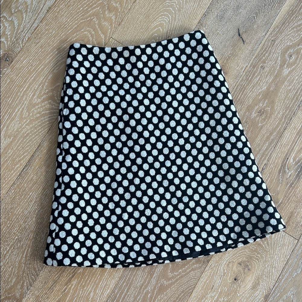 Boden Wool Blend Polka Dot Skirt
